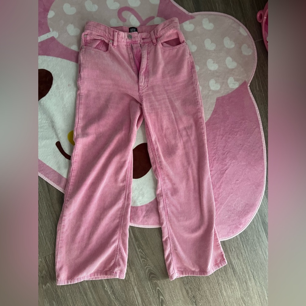 BDG Pink High Rise Corduroy Jeans